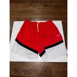 Nike Dri-Fit Icon Red/White Hoop Shorts Mens 2XL Vintage Y2K Rare Baggy 90s